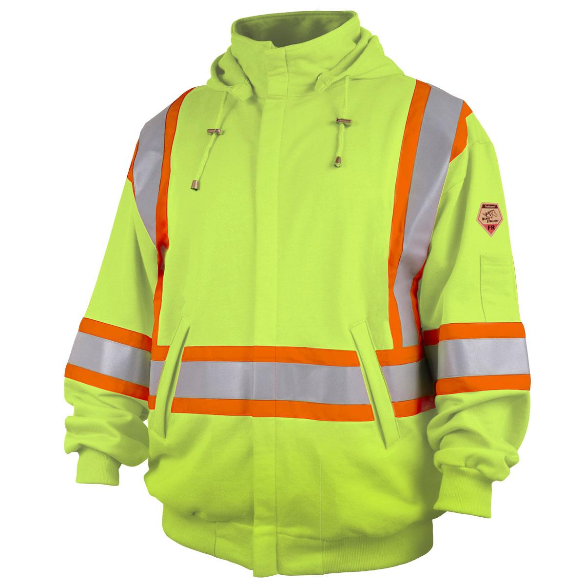 TRUGUARD 200 FR COTTON SWEATSHIRT LIME - Jackets & Sweatshirts